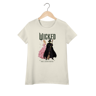 Nome do produtoCamiseta Feminina (Algodão Peruano) - Wicked: Pink And Green Forever