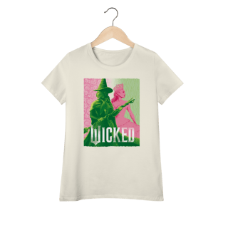 Nome do produtoCamiseta feminina (Algodão Peruano) - Elphaba & Glinda