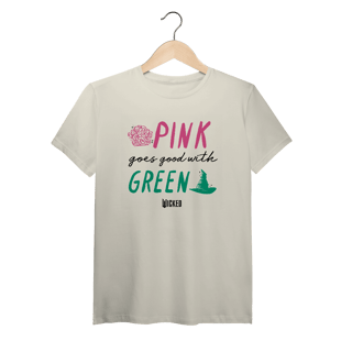 Nome do produtoCamiseta (Algodão Peruano) - Pink Goes Good With Green