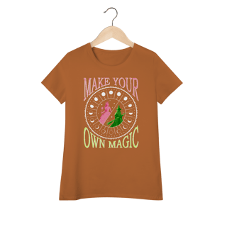 Nome do produtoCamiseta Feminina (Algodão Peruano) - Make Your Own Magic