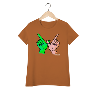 Nome do produtoCamiseta Feminina (Algodão Peruano) - Wicked W Hands