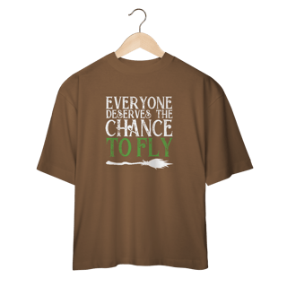 Nome do produtoCamiseta Oversized - Everyone Deserves The Chance To Fly