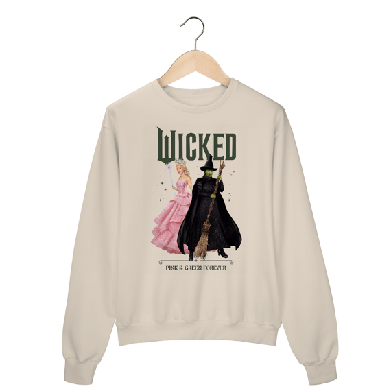 Moletom Fechado - Wicked: Pink And Green Forever