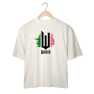 Nome do produtoCamiseta Oversized - Wicked Movie (Pink And Green)