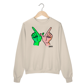 Nome do produtoMoletom Fechado - Wicked W Hands