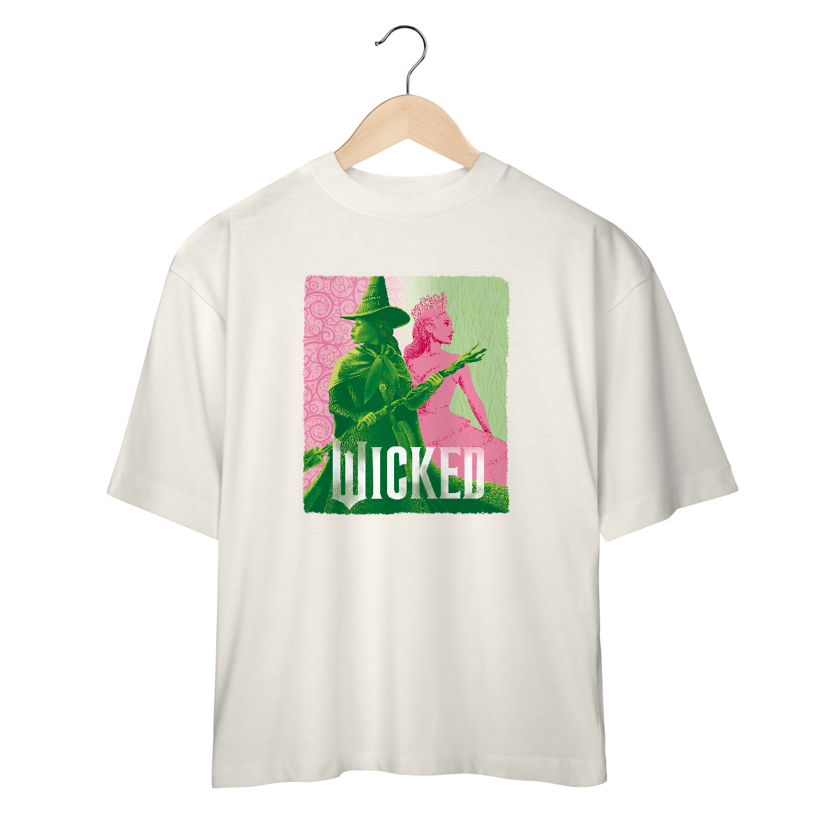 Nome do produto: Camiseta Oversized - Elphaba & Glinda