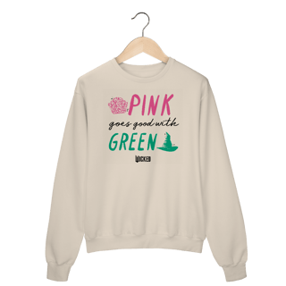 Nome do produtoMoletom Fechado - Pink Goes Good With Green