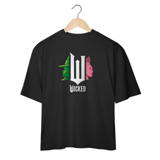 Nome do produtoCamiseta Oversized - Wicked Movie (Pink And Green)
