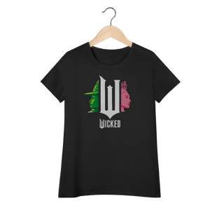 Nome do produtoCamiseta Feminina (Algodão Peruano) - Wicked Movie (Pink And Green)