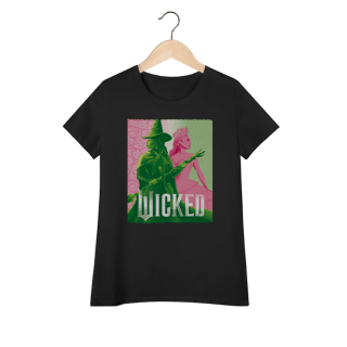 Nome do produtoCamiseta feminina (Algodão Peruano) - Elphaba & Glinda