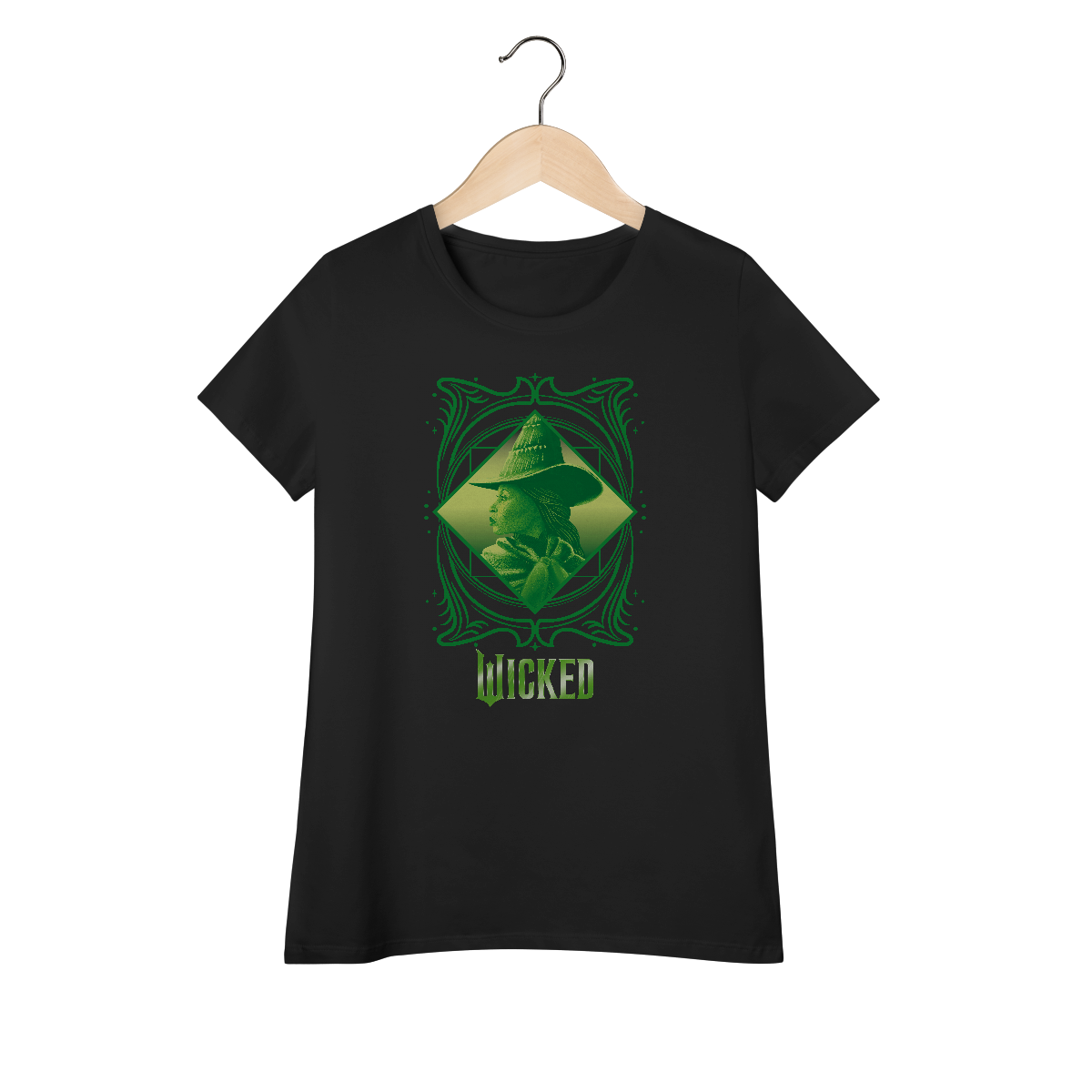 Nome do produto: Camiseta Feminina (Algodão Peruano) - Elphaba