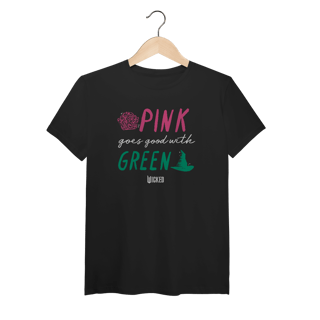 Nome do produtoCamiseta (Algodão Peruano) - Pink Goes Good With Green