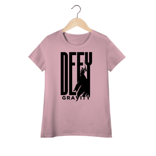 Nome do produtoCamiseta Feminina (Algodão Peruano) - Defy Gravity