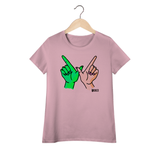 Nome do produtoCamiseta Feminina (Algodão Peruano) - Wicked W Hands