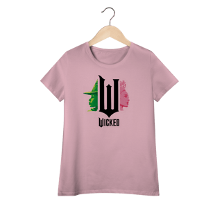 Nome do produtoCamiseta Feminina (Algodão Peruano) - Wicked Movie (Pink And Green)