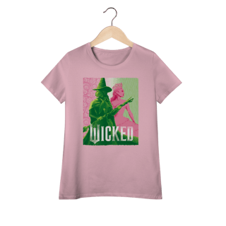 Nome do produtoCamiseta feminina (Algodão Peruano) - Elphaba & Glinda