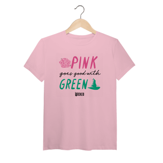 Nome do produtoCamiseta (Algodão Peruano) - Pink Goes Good With Green