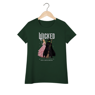 Nome do produtoCamiseta Feminina (Algodão Peruano) - Wicked: Pink And Green Forever