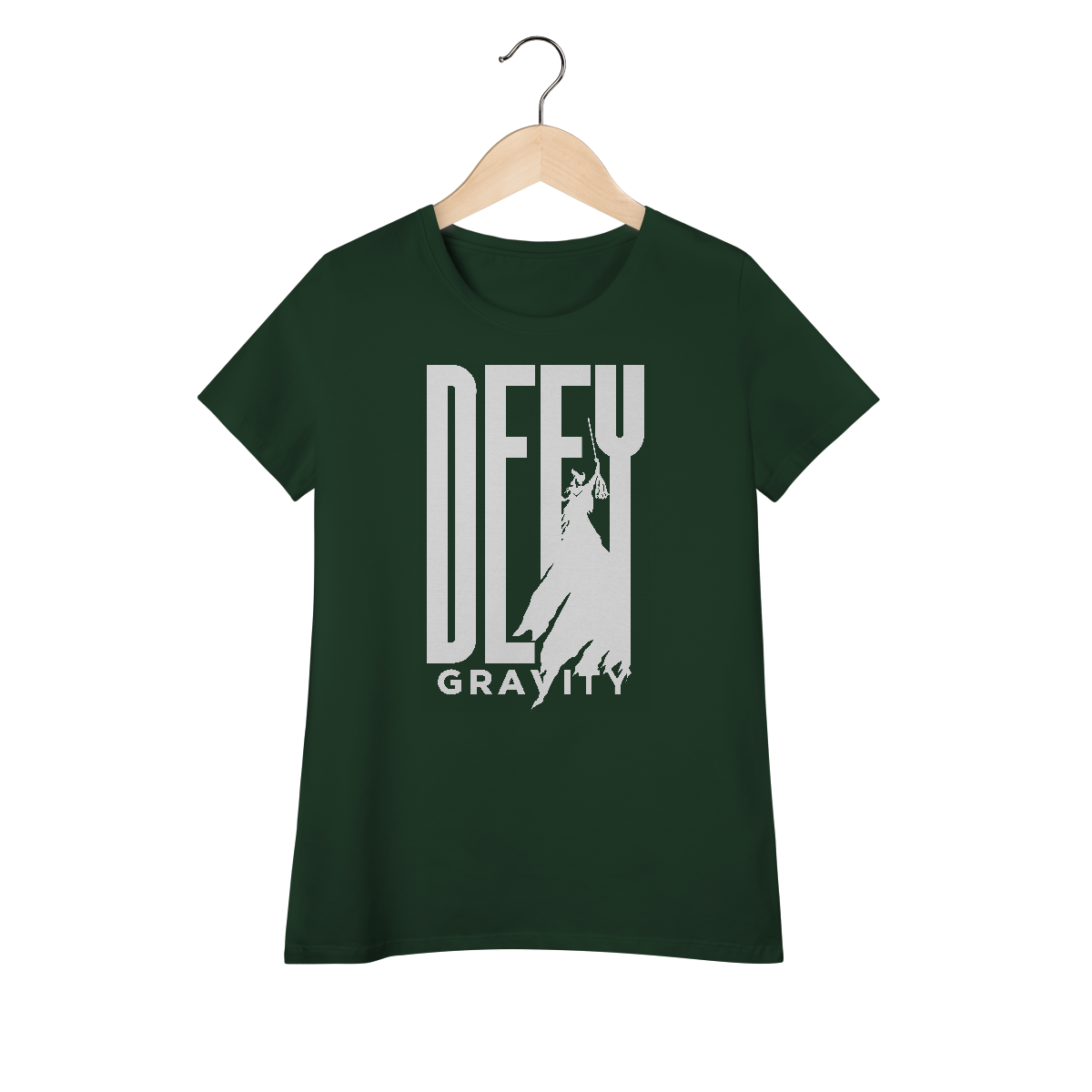Nome do produto: Camiseta Feminina (Algodão Peruano) - Defy Gravity