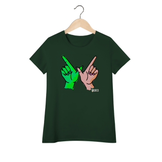 Camiseta Feminina (Algodão Peruano) - Wicked W Hands