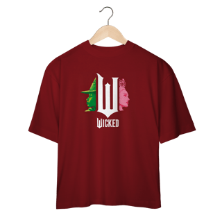 Nome do produtoCamiseta Oversized - Wicked Movie (Pink And Green)