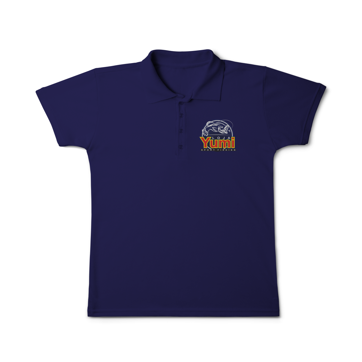 Nome do produto: CAMISA POLO FEMININA LOJA YUMI PESCA