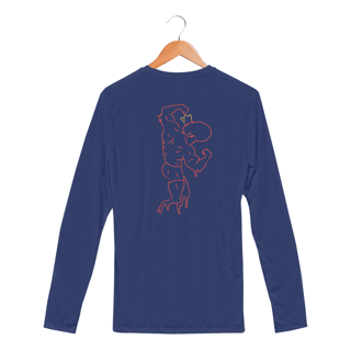Nome do produto Camisa manga longa unissex - Sport Dry UV - Estampas nas costas -  academia - versão 2
