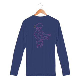 Nome do produto Camisa Manga Longa Unissex - Sport Dry UV - Academia - Estampa nas costas - Versão 6