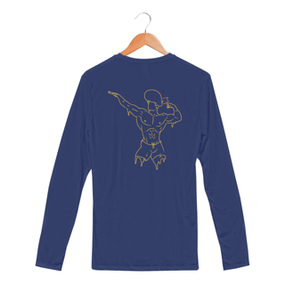 Nome do produto Camisa Manga Longa Unissex - Sport Dry UV - Academia - Estampa nas costas - Versão 8