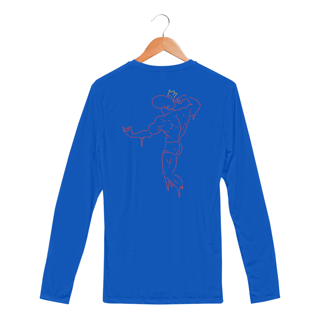 Nome do produto Camisa Manga Longa Unissex - Sport Dry UV - Academia - Estampa nas costas - Versão 7