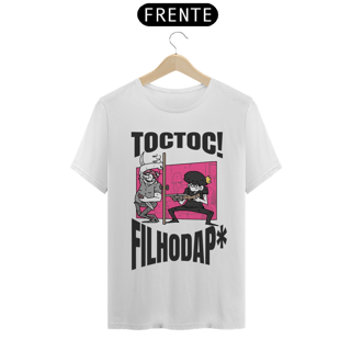 Nome do produto Camisa Unissex - Toc! Toc! - Versão 2