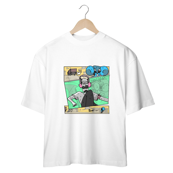 Camiseta Oversized Unissex - Ouvindo Aleluia