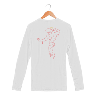 Nome do produto Camisa Manga Longa Unissex - Sport Dry UV - Academia - Estampa nas costas - Versão 7