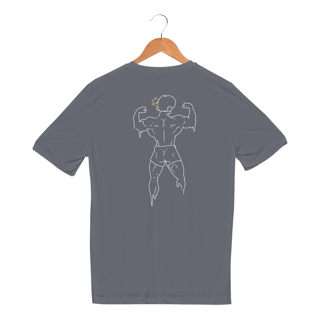 Nome do produto Camisa Unissex - Sport Dry UV -  Estampas nas costas - Academia - Versão 1