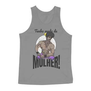 Nome do produto Regata masculina - Tenho medo de mulher