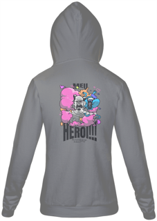 Nome do produto Moletom com zíper - Meu herói!!! - versão 2