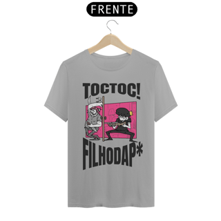 Nome do produto Camisa Unissex - Toc! Toc! - Versão 2