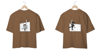 Nome do produto Camisa Oversized Unissex - Frente e costas - Chifres da peste!