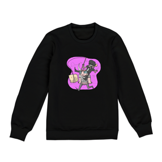 Nome do produto Moletom - Vai Fabo - fundo rosa