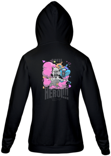 Nome do produto Moletom com zíper - Meu herói!!! - versão 2