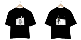 Nome do produto Camisa Oversized Unissex - Frente e costas - Chifres da peste!