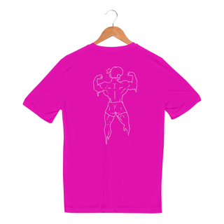 Nome do produto Camisa Unissex - Sport Dry UV -  Estampas nas costas - Academia - Versão 1