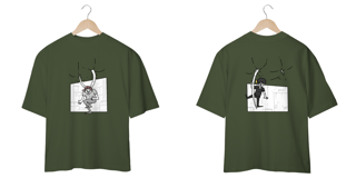 Nome do produto Camisa Oversized Unissex - Frente e costas - Chifres da peste!
