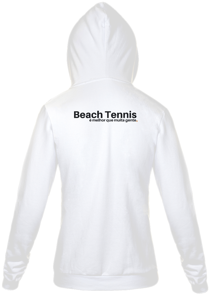 Nome do produto: Moletom com zíper branco \