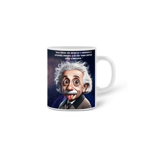 Nome do produto CANECA EINSTEIN REFLEXIVO - ESTUPIDEZ