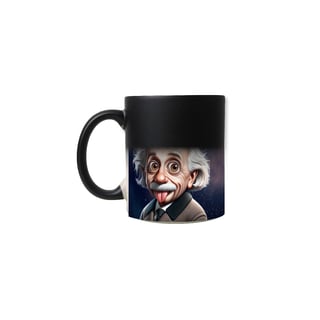 Nome do produto CANECA MÁGICA EINSTEIN REFLEXIVO - ESTUPIDEZ 