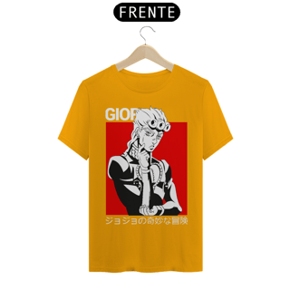 Nome do produto T-shirt Premium JoJo's Bizarre Adventure Giorno Giovanna