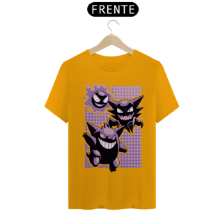 Nome do produto T-shirt Premium Unissex Pokémon Gengar Evolution