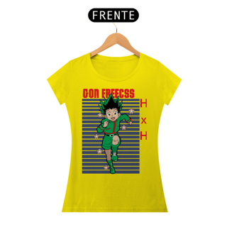 Nome do produto T-shirt Feminino HXH Gon Freecss