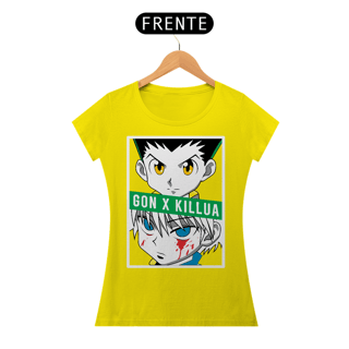 Nome do produto T-shirt Feminino HXH Gon x Killua